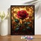 Rose Paint by Numbers Kit 16x20” – Beginner DIY Canvas for Adults